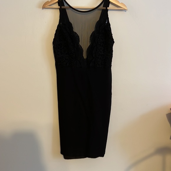 Lulu's Fortune and Fame Black Lace Bodycon Dress - Picture 4 of 6